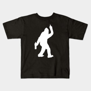 Big Foot Middle Finger Kids T-Shirt